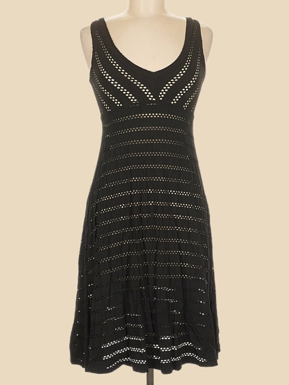 Only Hearts Helena Stuart Cutout Sheer Dress XS Black